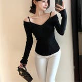 ショルダーカット リブニットトップス 10394 | G&L Style | 詳細画像4