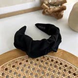 ブラック | ギャザーカチューシャ 10423 | G&L Style