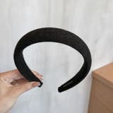 ブラック | くすみカラー幅広カチューシャ 10429 | G&L Style