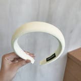 アイボリー | くすみカラー幅広カチューシャ 10429 | G&L Style