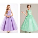 ノースリーブ刺繍ビジュードレス120cm-170cm（適齢：3歳から13歳） | Amiyo | 詳細画像1 