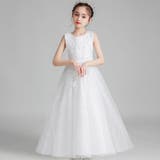 ノースリーブ刺繍ビジュードレス120cm-170cm（適齢：3歳から13歳） | Amiyo | 詳細画像4 