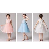 ノースリーブフラワー刺繍ドレス120cm-160cm（適齢：3歳から13歳） | Amiyo | 詳細画像1 