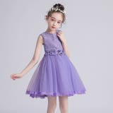 ノースリーブフラワー刺繍ドレス120cm-160cm（適齢：3歳から13歳） | Amiyo | 詳細画像8 