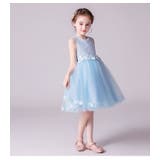 ノースリーブフラワー刺繍ドレス120cm-160cm（適齢：3歳から13歳） | Amiyo | 詳細画像3 