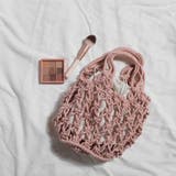 ピンク | 巾着付き 透かし編みバッグ 8214 | G&L Style