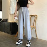 グレー | ワンポイントスウェットパンツ 8545 | G&L Style