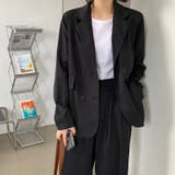 ブラック | フェイクポケット ダブルボタンテーラードジャケット 8827 | G&L Style