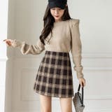 チェック柄台形スカートパンツ 8838 | G&L Style | 詳細画像5