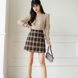 チェック柄台形スカートパンツ 8838 | G&L Style | 詳細画像6