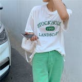 ホワイト | フロントプリントTシャツ 9391 | G&L Style