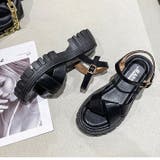 クロスストラップ厚底サンダル 9516 | G&L Style | 詳細画像4 