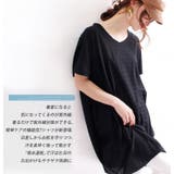 UV対策&吸湿速乾Vネックコクーンチュニック ♪ 大きいサイズ | GOLDJAPAN 大きいサイズ専門店 | 詳細画像3