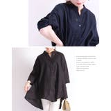春夏におススメな1枚、コットンリネンシャツチュニック 大きいサイズ レディース | GOLDJAPAN 大きいサイズ専門店 | 詳細画像11