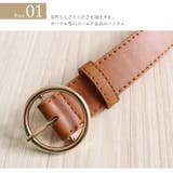 色違いで揃えたい♪ サークルバックル付きフェイクレザーベルト 大きいサイズ | GOLDJAPAN　大きいサイズ専門店 | 詳細画像5 