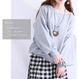 ざっくり着こなすのが可愛い、 BIGトレーナー 大きいサイズ | GOLDJAPAN　大きいサイズ専門店 | 詳細画像12 