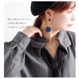 縦ラインでスタイルアップ、 リボンタイ付きシャツワンピース 大きいサイズ | GOLDJAPAN　大きいサイズ専門店 | 詳細画像9 