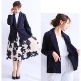 毎日の通勤着に♪ カットジョーゼットテーラードジャケット 大きいサイズ | GOLDJAPAN　大きいサイズ専門店 | 詳細画像11 