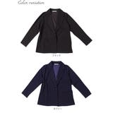 毎日の通勤着に♪ カットジョーゼットテーラードジャケット 大きいサイズ | GOLDJAPAN　大きいサイズ専門店 | 詳細画像16 