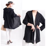 紫外線をしっかりカバー♪ UV対策吸湿速乾フーディーカーディガン 大きいサイズ | GOLDJAPAN 大きいサイズ専門店 | 詳細画像11