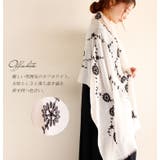 やわらかい素材で使いやすい♪ 花柄刺繍入り大判ストール 大きいサイズ | GOLDJAPAN 大きいサイズ専門店 | 詳細画像11