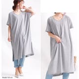 UV対策&吸湿速乾Vネックスリット入りワンピース ♪ 大きいサイズ | GOLDJAPAN 大きいサイズ専門店 | 詳細画像11