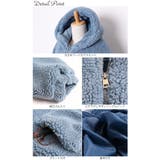 ジップアップボアパーカー 大きいサイズ レディース | GOLDJAPAN 大きいサイズ専門店 | 詳細画像13