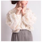 刺繍チュールボリューム袖ブラウス 大きいサイズ レディース | GOLDJAPAN　大きいサイズ専門店 | 詳細画像7 