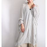 ストライプ柄ドルマンシャツチュニックワンピース 大きいサイズ レディース | GOLDJAPAN 大きいサイズ専門店 | 詳細画像13