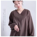 大きいサイズ レディース 太リブ重ねVネックプルオーバー | GOLDJAPAN 大きいサイズ専門店 | 詳細画像5