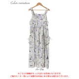 大きいサイズレディース ワンピース 水彩アート柄ドロストポケット肩ギャザージャン… | GOLDJAPAN　大きいサイズ専門店 | 詳細画像16 