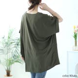 大きいサイズレディース チュニック タック入りコクーンチュニック | GOLDJAPAN　大きいサイズ専門店 | 詳細画像12 