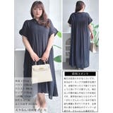 大きいサイズレディース ワンピース キーネックバックギャザーワッシャーワンピース | GOLDJAPAN 大きいサイズ専門店 | 詳細画像15