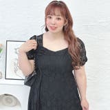 大きいサイズレディース ワンピース 総レーススリットロングワンピース | GOLDJAPAN 大きいサイズ専門店 | 詳細画像5