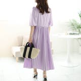 大きいサイズレディース ワンピース ツイストフロントプリーツ切替えパフスリーブワ… | GOLDJAPAN 大きいサイズ専門店 | 詳細画像13