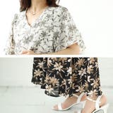 大きいサイズレディース ワンピース ボタニカルフラワー柄カシュクールワンピース | GOLDJAPAN 大きいサイズ専門店 | 詳細画像7