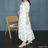 大きいサイズレディース ワンピース 蝶々柄ティアードワンピース | GOLDJAPAN　大きいサイズ専門店 | 詳細画像10 