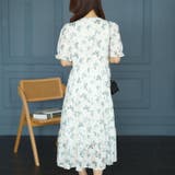 大きいサイズレディース ワンピース 蝶々柄ティアードワンピース | GOLDJAPAN　大きいサイズ専門店 | 詳細画像11 