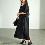 大きいサイズレディース ワンピース フェイクトップスレイヤードサイドリボンワンピ… | GOLDJAPAN 大きいサイズ専門店 | 詳細画像6