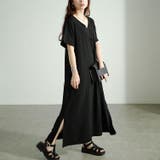 大きいサイズレディース ワンピース フレンチスリーブVネックワンピース | GOLDJAPAN　大きいサイズ専門店 | 詳細画像10 