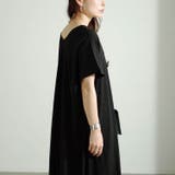 大きいサイズレディース ワンピース フレンチスリーブVネックワンピース | GOLDJAPAN　大きいサイズ専門店 | 詳細画像11 