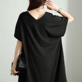 大きいサイズレディース ワンピース フレンチスリーブVネックワンピース | GOLDJAPAN　大きいサイズ専門店 | 詳細画像13 