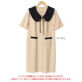 大きいサイズレディース ワンピース 襟付きバイカラーミディ丈ワンピース | GOLDJAPAN　大きいサイズ専門店 | 詳細画像16 