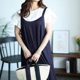 大きいサイズレディース ワンピース フリル袖Tシャツ&キャミワンピース2点セット | GOLDJAPAN 大きいサイズ専門店 | 詳細画像8