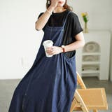 大きいサイズレディース ワンピース ラウンドネックTシャツ&デニムキャミワンピ2… | GOLDJAPAN 大きいサイズ専門店 | 詳細画像12