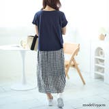 大きいサイズレディース ワンピース ギンガムチェックドッキングワンピース | GOLDJAPAN 大きいサイズ専門店 | 詳細画像10