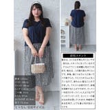 大きいサイズレディース ワンピース ギンガムチェックドッキングワンピース | GOLDJAPAN 大きいサイズ専門店 | 詳細画像15