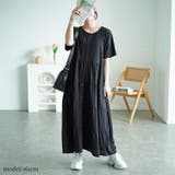 大きいサイズレディース ワンピース 前ボタンティアードマキシワンピース | GOLDJAPAN 大きいサイズ専門店 | 詳細画像7