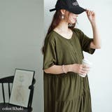 大きいサイズレディース ワンピース 前ボタンティアードマキシワンピース | GOLDJAPAN 大きいサイズ専門店 | 詳細画像12