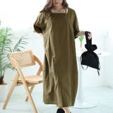 大きいサイズレディース ワンピース スクエアネックコクーンワンピース | GOLDJAPAN　大きいサイズ専門店 | 詳細画像10 